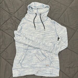 Express Gray Relaxed Hoodie Sweatshirt